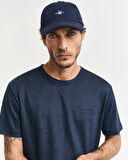 GANT Erkek Lacivert Regular Fit Bisiklet Yaka T-Shirt