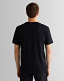 GANT Erkek Siyah Regular Fit Bisiklet Yaka Logolu T-Shirt