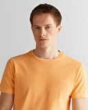 GANT Erkek Turuncu Slim Fit Bisiklet Yaka T-Shirt
