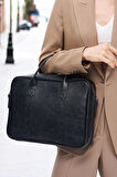 Macbook Fonksiyonel Organizer 13-14" İnç Siyah Notebook Laptop Evrak Çantası