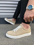 Tb165 Elite Bağcıklı Süet Erkek Günlük Sneaker Ayakkabı Sbt - Krem