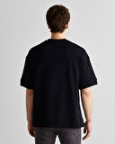 GANT Erkek Siyah Orijinal Fit Bisiklet Yaka Logolu T-Shirt