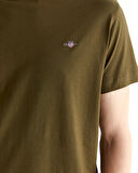 GANT Erkek Yeşil Regular Fit Bisiklet Yaka T-Shirt