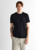 GANT Erkek Siyah Regular Fit Bisiklet Yaka T-Shirt