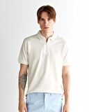 GANT Erkek Krem Regular Fit Logolu Polo