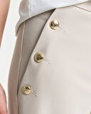 GANT Kadın Bej Straight Fit Pantolon