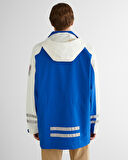 GANT Erkek Lacivert Relaxed Fit Kapüşonlu Renk Bloklu Mont