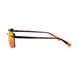 Maui Jim MJ 0626S 002 10 61 Polarize Unisex Dikdörtgen Kırçıllı Kırmızı Kemik Güneş Gözlüğü