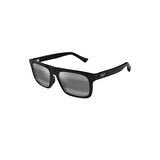 Maui Jim MJ 0616S 001 02 56 Polarize Erkek Kare Siyah Kemik Güneş Gözlüğü