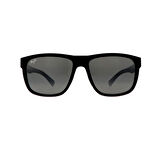 Maui Jim MJ 0670S 001 02 57 Polarize Erkek Kare Siyah Kemik Güneş Gözlüğü