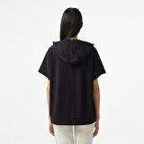 Nautica Kadın Siyah Relaxed Fit Kapüşonlu Sweatshirt