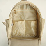 M&Y Diamond Anne Bebek Bakım Sırt Çantası 7345 Krem