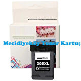 HP 305XL-3YM62AE (DeskJet 2710-2720-2721-2722-2723-2724-4110-4120-4122-4130-ENVY 6010-6020-6022-6030-6032-6420-6422-6430-6432) Muadil Siyah Kartuşu