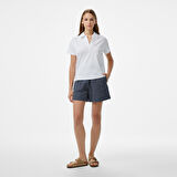 Nautica Kadın Beyaz Regular Fit Polo Yaka T-Shirt