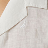 Nautica Kadın Beyaz Regular Fit Keten Gömlek