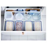 IKEA 365+ Kapaklı Saklama Kabı - 750 ml - Kare - 3 adet