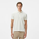 Nautica Erkek Krem Regular Fit Polo Yaka T-Shirt