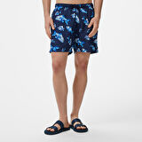 Nautica Erkek Lacivert Regular Fit Desenli Deniz Şortu