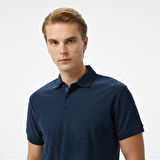 Nautica Erkek Lacivert Classic Fit Desenli Polo