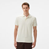 Nautica Erkek Ekru Slim Fit Polo Yaka T-Shirt