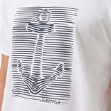 Nautica Erkek Beyaz Regular Fit Baskılı T-Shirt