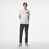 Nautica Erkek Beyaz Regular Fit Baskılı T-Shirt