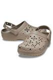 croc 210927-214 CLASSIC FLORAL CUT OUT CLOG SPOR TERLİK SANDALET