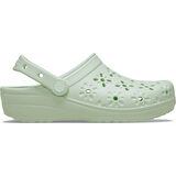 croc 210927-3YH CLASSIC FLORAL CUT OUT CLOG SPOR TERLİK SANDALET