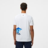 Nautica Erkek Beyaz Regular Fit Baskılı T-Shirt