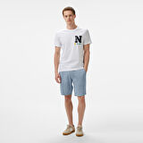 Nautica Erkek Beyaz Regular Fit T-Shirt