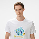 Nautica Erkek Beyaz Regular Fit T-Shirt