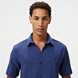 Nautica Erkek Lacivert Classic Fit Gömlek