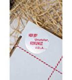 Herşey Unutulur Kokunuz Asla 5 cm Yuvarlak Yapışkanlı Sticker 100 Adet