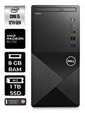 DELL VOSTRO i5 12400 8GB RAM 1TB SSD RX550/4GB FDOS N7519VDT3910 & MASAÜSTÜ PC & PER4 BELLEK