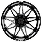 EMR-633-01 12.0x20"-6x139.7 ET-44 106,1 Matt Black Milling Jant (4 Adet)