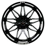EMR-633-02 12.0x20"-6x139.7 ET-44 106,1 Glossy Black Milling Jant (4 Adet)