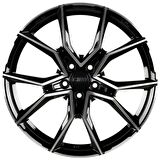 CMS-1432-01 8.0x18"-5x112 ET46 57.1 Diamond Black Gloss Jant (4 Adet)