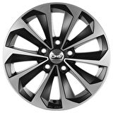 CMS-822-01 7.0x16"-5x114.3 ET45 67.2 Diamond Matt Black Jant (4 Adet)