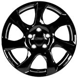 CMS-1060-03 6.5x16" -4x108 ET37.5 63.4 Complete Black Gloss Jant (4 Adet)