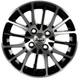 CMS-456-02 6.0x14"-4x108 ET35 63.4 Diamond Black Gloss Jant (4 Adet)