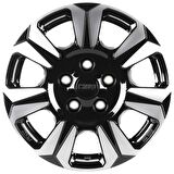 CMS-1239-03 6.5x16"-5x118 ET60 71.1 Diamond Black Gloss Jant (4 Adet)