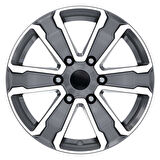 EMR-DY1226-24 7.0x16" -6x130 ET50 84.1 Gun Metal Diamond Jant (4 Adet)