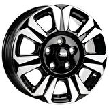 CMS-1469-02 6.5x17"-5x118 ET60 65.1 Diamond Black Gloss Jant (4 Adet)