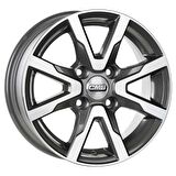 CMS-1010-08 6.0x14" -4x108 ET15 67.2 Diamond Black Gloss Jant (4 Adet)
