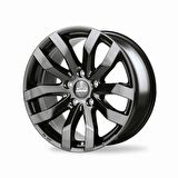 CMS-986-03 6.5x16-5x120 ET52 65.1 Complete Black Gloss Jant (4 Adet)