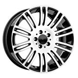 EMR-DY328-06 9.0x18"-5x112 ET39 66.6 Black Diamond Jant (4 Adet)