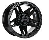 EMR-L2388-01 8.0x16" -5x114.3 ET10 73.1 Matte Black+ MB Rivets Jant (4 Adet)