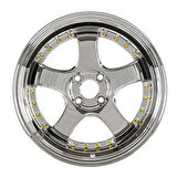 EMR-L002-23 7.0x15" -5x100 ET35 73.1 VC+Gold Rivet Jant (4 Adet)