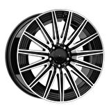 EMR-DY1469-01 8.0x19" -5x112 ET38 66.6 Black Diamond Jant (4 Adet)