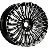 EMR-S1021-01 9.5x19" -5x112 ET48 66.6 Deep Black Diamond Gloss Jant (4 Adet)